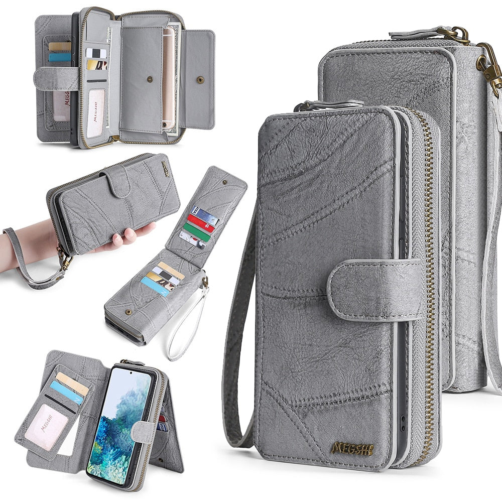 Wallet PU Leather Phone Case For Samsung
