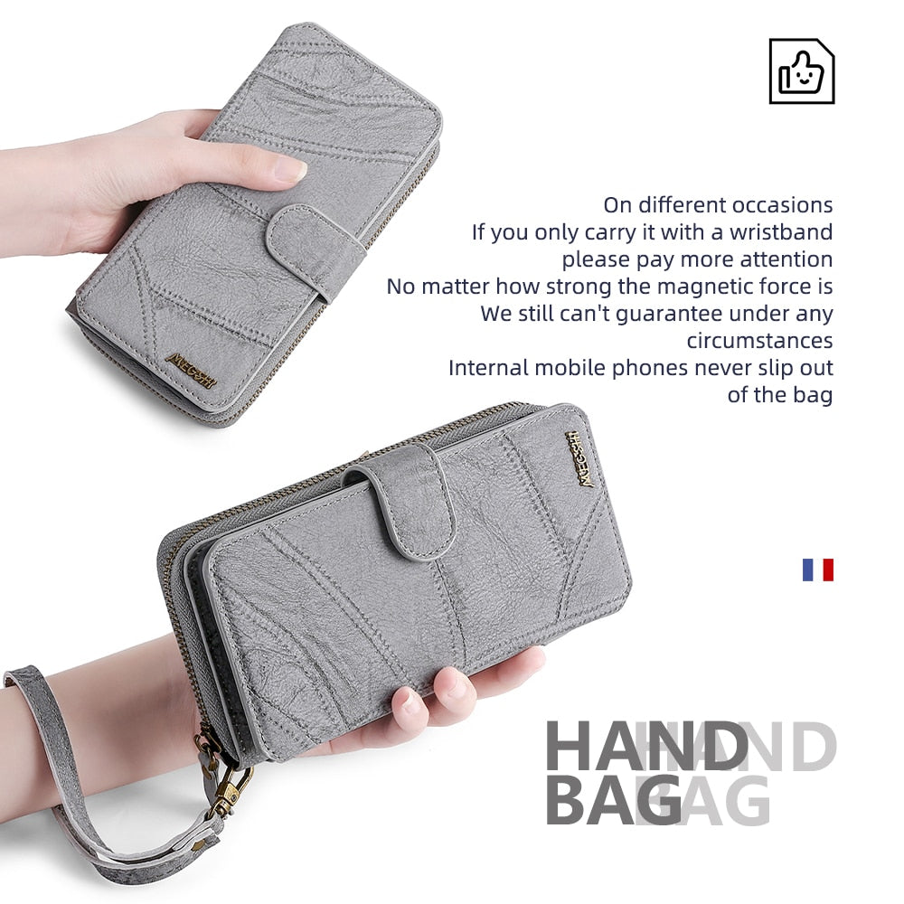 Wallet PU Leather Phone Case For Samsung