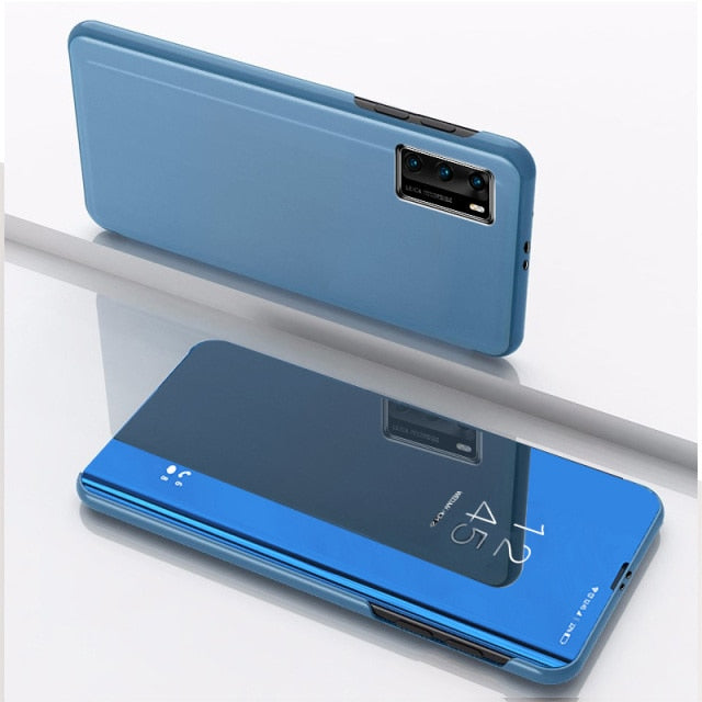 Smart Mirror Flip Phone Case For Huawei Honor